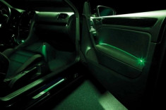 Fir cu lumina ambientala auto decorativ luminos neon flexibil 5M Verde foto