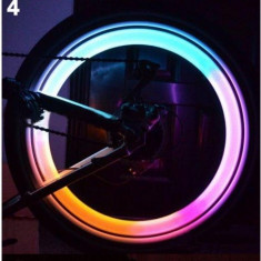 Set 2 x leduri multicolor roata pentru tuning bicicleta , vizibilitate crescuta