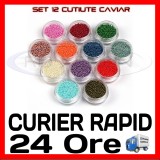 SET 12 DECORATIUNI CAVIAR - MANICHIURA UNGHII FALSE GEL UV - PRET MINIM, Sina