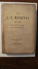 PVM - &amp;quot;Lui C.A. Rosetti (1816 - 1916) la o suta de ani de la nasterea sa&amp;quot; 1916 foto