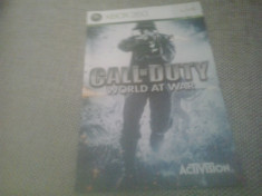 Manual - Call of Duty - World at war - XBOX 360 foto