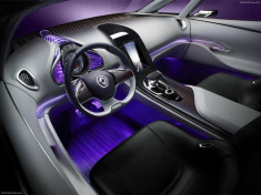 Fir cu lumina ambientala auto decorativ luminos neon flexibil 5M Violet foto