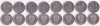 SV * Transnistria * MOLDOVA * SET 8 MONEDE / ORASE x 1 RUBLA 2014 * UNC, Europa, Nichel