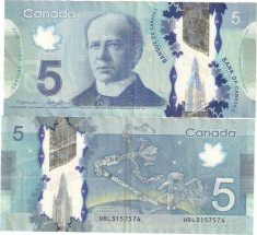 CANADA 5 $ / 2015. foto