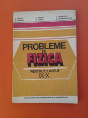 PROBLEME DE FIZICA pentru clasele IX-X A.Hristev 1992 foto