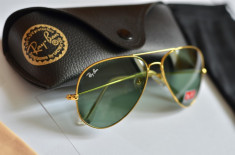 Ochelari de soare Ray Ban Aviator lentila sticla toc inclus foto