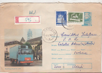 bnk ip Intreg postal circulat 1975 - transporturi - Autofrigorifica R 8 FF foto
