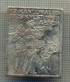 ZET 293MEDALIE FESTIVAL MUZICA-KANTONALES MUSIKFEST 1989 AESCH-UNIFORME MILITARE