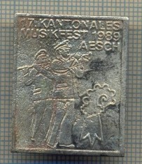 ZET 293MEDALIE FESTIVAL MUZICA-KANTONALES MUSIKFEST 1989 AESCH-UNIFORME MILITARE