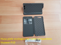 Husa piele ecologica tip carte compatibila Huawei P10 foto