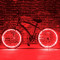 Kit luminos tuning si personalizare roti janta sau jante bicicleta 4 M Rosu