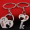 Set Breloc Chei Cuplu / Indragostiti - LOVE YOU - Set 2 Buc - Model 3- Cheia Sol