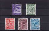 ROMANIA 1937 LP 121 A 8-a BALCANIADA DE ATLETISM SERIE MNH, Nestampilat