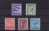 ROMANIA 1937 LP 121 A 8-a BALCANIADA DE ATLETISM SERIE MNH