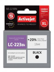 Cartus compatibil LC223 Black pentru Brother, Premium Activejet, Garantie 5 ani foto