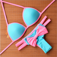 Costum de baie cu funda slip brazilian foto