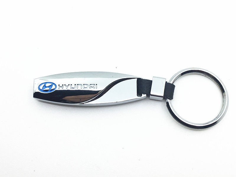 Breloc auto metalic si detaliu piele pentru Hyundai + ambalaj cadou |  Okazii.ro