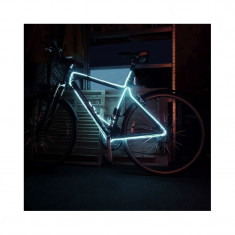 Kit fir luminos decorativ tuning cadru bicicleta Alb 3 M foto