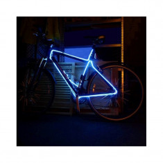 Kit fir luminos decorativ tuning cadru bicicleta albastru 3 M foto