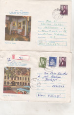 bnk ip Lot 2 intreguri postale 1976 - circulate - Muzeul Gh Tattarescu foto