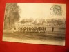 Ilustrata TCV -Pluton militar francez la manevre ,inc.sec.XX, Circulata, Printata