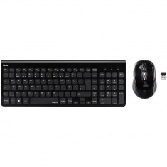 Kit tastatura si mouse Hama Trento, wireless, USB, negru foto