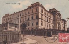 IASI , LICEUL INTERNAT , EDITURA N. S. SCHARAGA , IASI TCV CIRC. 1910 foto