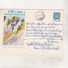 bnk ip Intreg postal 1977 - circulat - Crosul tineretului