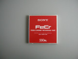 SONY FERRI-CHROME Fe-cR-7- 550 BL, 550 m, Plastic 18 cm, cu banda, RARA