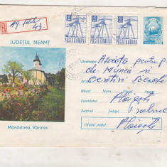 bnk ip Intreg postal 1973 - circulat - Manastirea Varatec