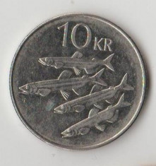 Moneda 10 kronur 2005 - Islanda foto