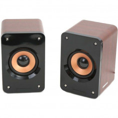 Sistem audio 2.0 Omega OG11W WOOD 5W BROWN foto