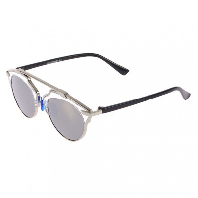 Ochelari Soare Unisex / Design Cu Protectie UV 100% - Model Argintiu foto