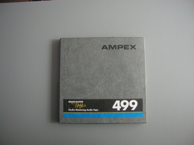 AMPEX Grand Master 499 GOLD Studio, 1100m, 1/2&amp;quot; NAB Alu 26,5cm, cu banda 12mm foto