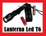 Lanterna Led Cree Xml T6 + Incarcator Priza + Incarcator Auto