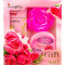 SET ROSE CU MINI PARFUM, CREMA DE FATA SI SAPUN