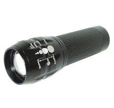 Lanterna metalica cu zoom si LED 1W foto