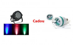 Proiector cu LED-uri 54RGB si CADOU Bec color foto