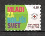 Slovenia.2012 Timbre de binefacere-Crucea Rosie MS.821, Nestampilat