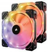 Corsair ventilator HD140 RGB LED High Static Pressure, 140 mm, 4 pin, 2-Pack foto