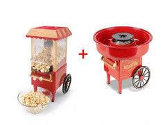 SET Aparat facut popcorn Old Fashioned si Aparat Vata de zahar foto