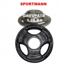 Greutate cauciucata 1.25kg/51mm Sportmann foto