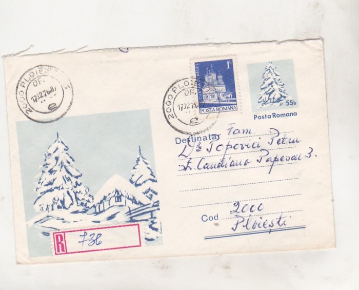 bnk ip Intreg postal 1978 - circulat - felicitare