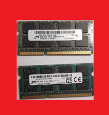 Memorii RAM DDR3 kit 16GB 2 x 8GB Micron 2RX8 PC3L 12800 la 1600Mhz 11-11 laptop foto