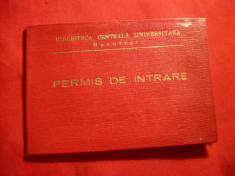 Legitimatie la Biblioteca Centrala Universitara 1971 foto