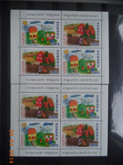 2006 Romania LP - 1718c Europa, pereche de blocuri 25% din lista. foto