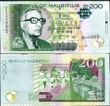 !!! MAURITIUS - 200 RUPII 2010 - P 61 a - UNC / SEMN. DIN SCAN