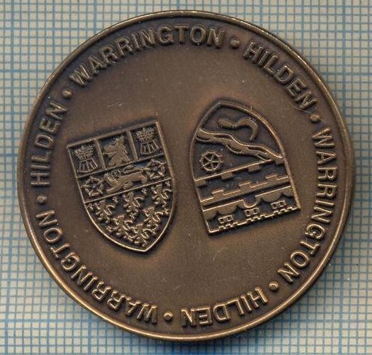 ZET 347MEDALIE ANIVERSARE ACORD DE PARTENERIAT-25 ANI1968-1993-HILDEN-WARRINGTON