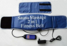 Sauna Massage 2 in 1 - Fitness Belt - pentru un abdomen perfect foto