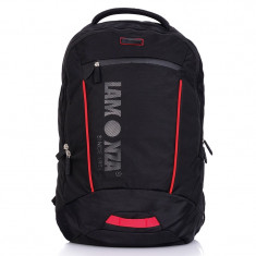 Rucsac laptop Helsinki Lamonza, 47 cm, Negru/Rosu foto